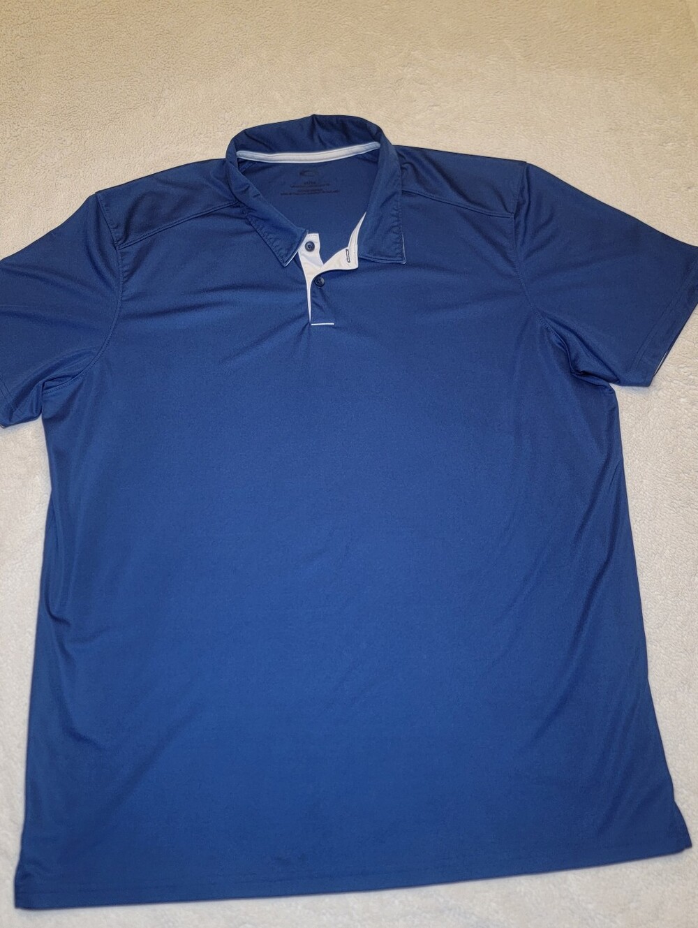 Oakley Men's XL Golf Polo Shirt Blue Short Sleeve Moisture Wicking Performance